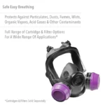 Honeywell North 54001S Full Facepiece Respirator with Dual Cartridge Connectors - Small - Image 3