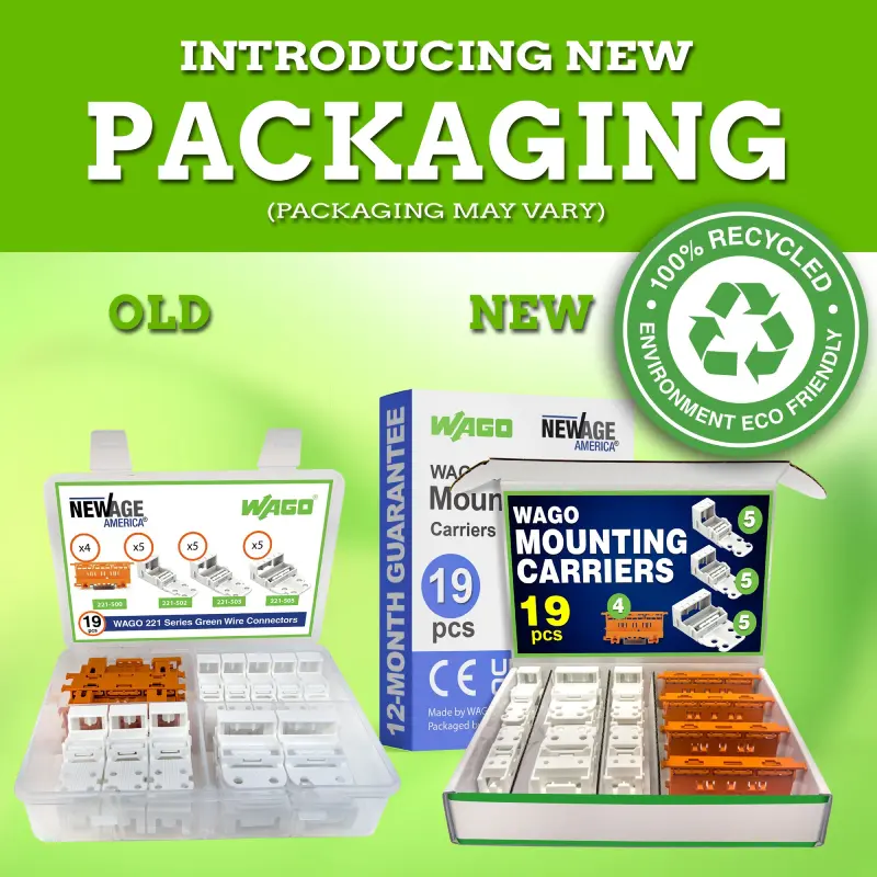 NA221-19.3 WAGO 221 Series 19pc Mounting Carrier 12AWG Assortment - Image 5