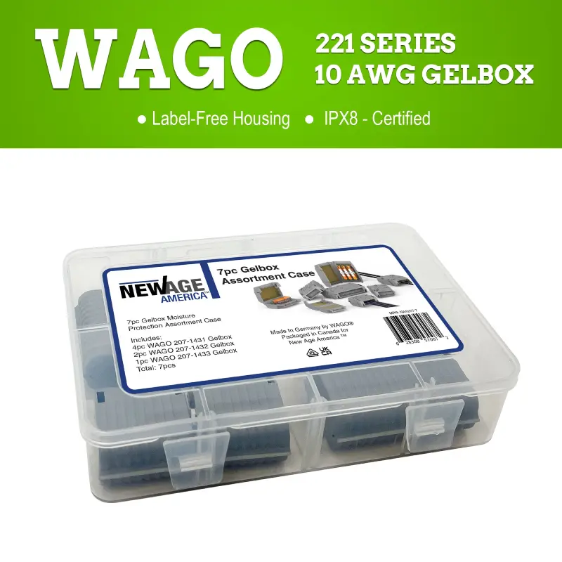 NAA207-7.1 WAGO 7pc Gelbox for 221 Series 10 AWG Connectors Assortment - Image 3