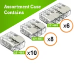 WAGO 221 Ex Series 24pc 10AWG Compact Splicing Wire Connectors Assortment - Image 2
