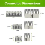WAGO 221 Ex Series 50pc 12AWG Compact Splicing Wire Connectors Assortment - Image 3