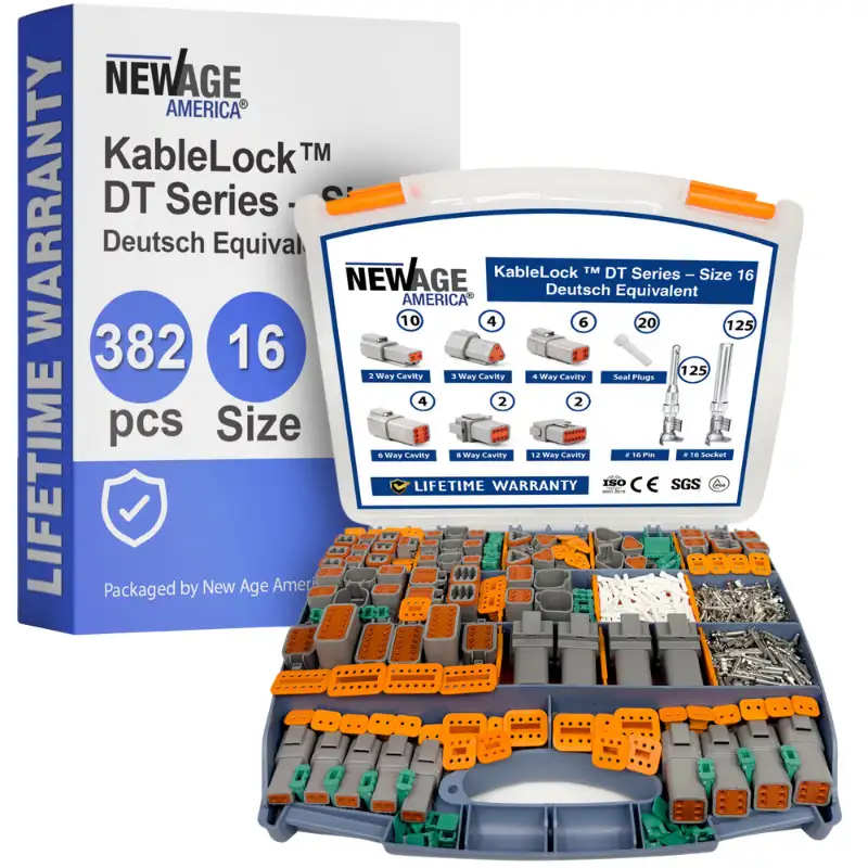 NAABDT-382.webp New Age America 382 PCS Deutsch DT Equivalent - Gray - KableLock - Image 1