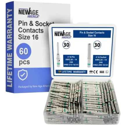 New Age America 60 PCS Deutsch Equivalent Contacts - AWG 20-14