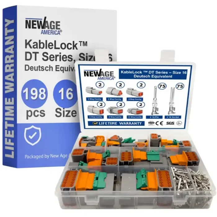 New Age America 198 PCS Deutsch DT Equivalent - Gray - KableLock - Image 1