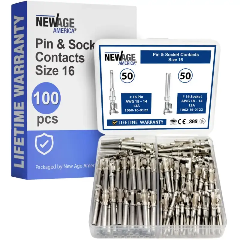 NAAODT-100 New Age America 100 PCS Deutsch Equivalent Contacts - AWG 18-14 - Image 1