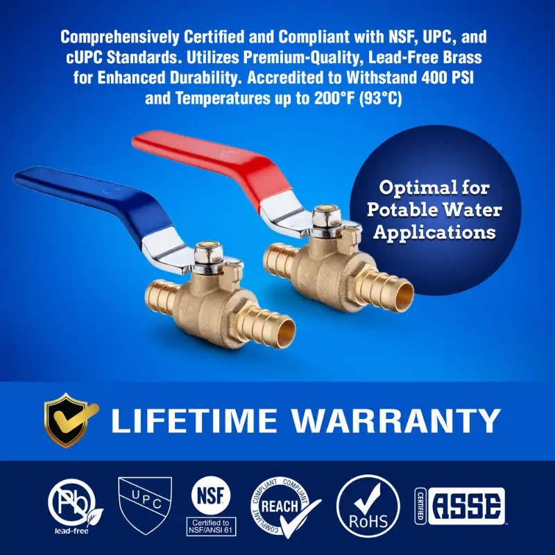 NAAPEX-BV6.2 New Age America 6 PCS PEX Ball Valves - 1/2" - AquaFlow 360 - Image 9