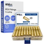 New Age America 25 PCS 1/2" PEX Fittings - Coupling - AquaFlow 360