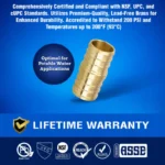 New Age America 25 PCS 1/2" PEX Fittings - Coupling - AquaFlow 360 - Image 8