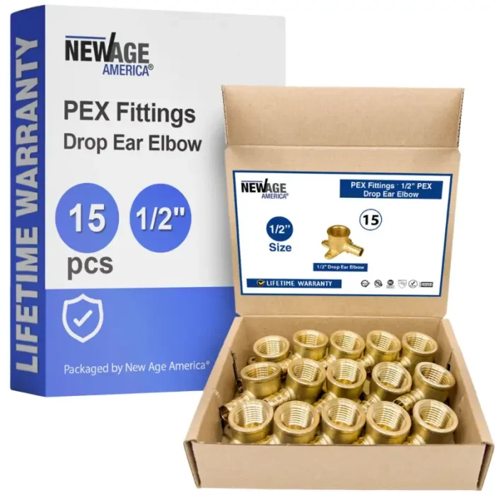 New Age America 15 PCS PEX Drop Ear Elbow - AquaFlow 360 - Image 1