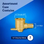 New Age America 7 PCS PEX Drop Ear Elbow - AquaFlow 360 - Image 2