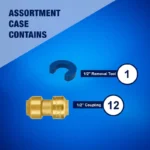 New Age America 13 PCS 1/2" Push-Fit - Coupling - AquaFlow 360 - Image 2