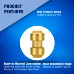 New Age America 13 PCS 1/2" Push-Fit - Coupling - AquaFlow 360 - Image 3