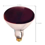 Satco S4998 - 250 Watt R40 Incandescent; Red Heat; 6000 Average rated hours; Medium base; 120 Volt - Image 3