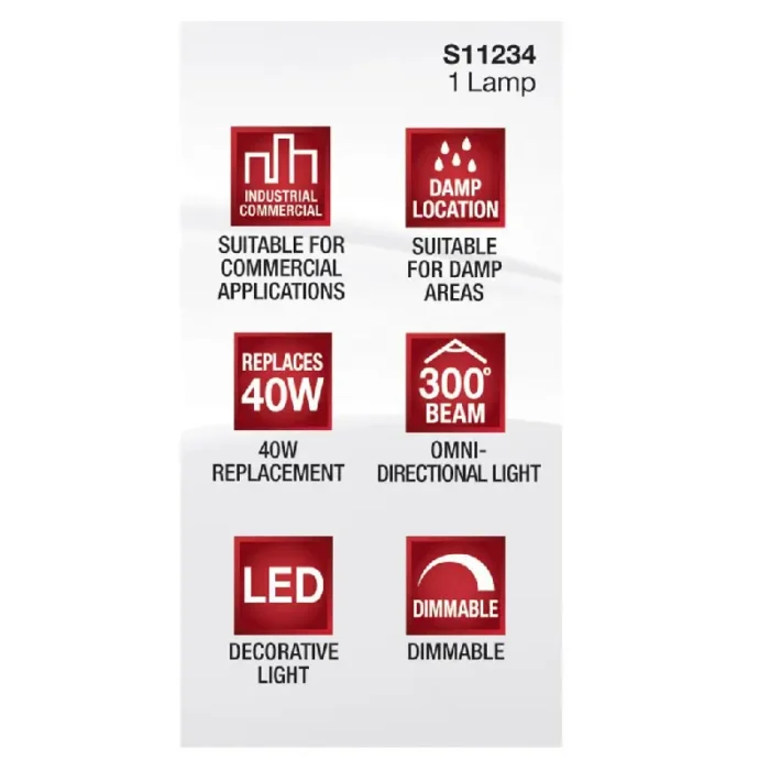 Satco S11234 5 Watt; JCD LED; Clear; 3000K; G9 Base; 120 Volt - Image 4