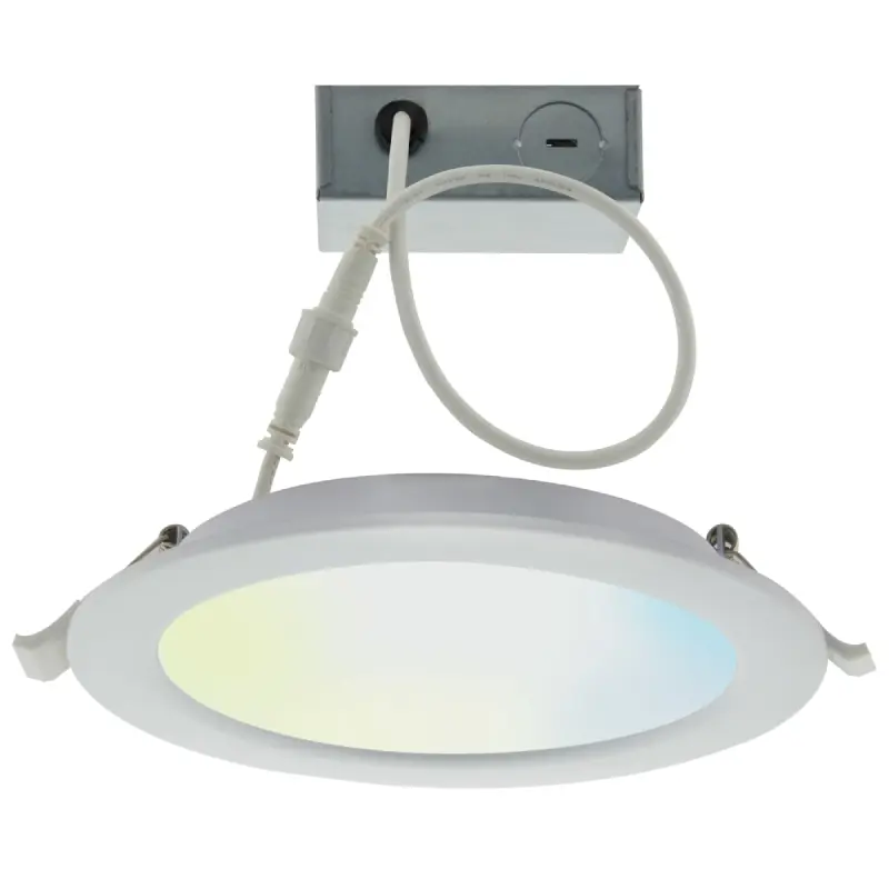 S11261.webp Satco S11261 10W LED 4" Round Starfish Downlight - White - Integrated Base - Image 1
