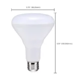 Satco S11472 8.5 Watt; BR30 LED; 4000K; 80 CRI; Medium Base; 120 Volts; Dimmable; 6-pack - Image 3