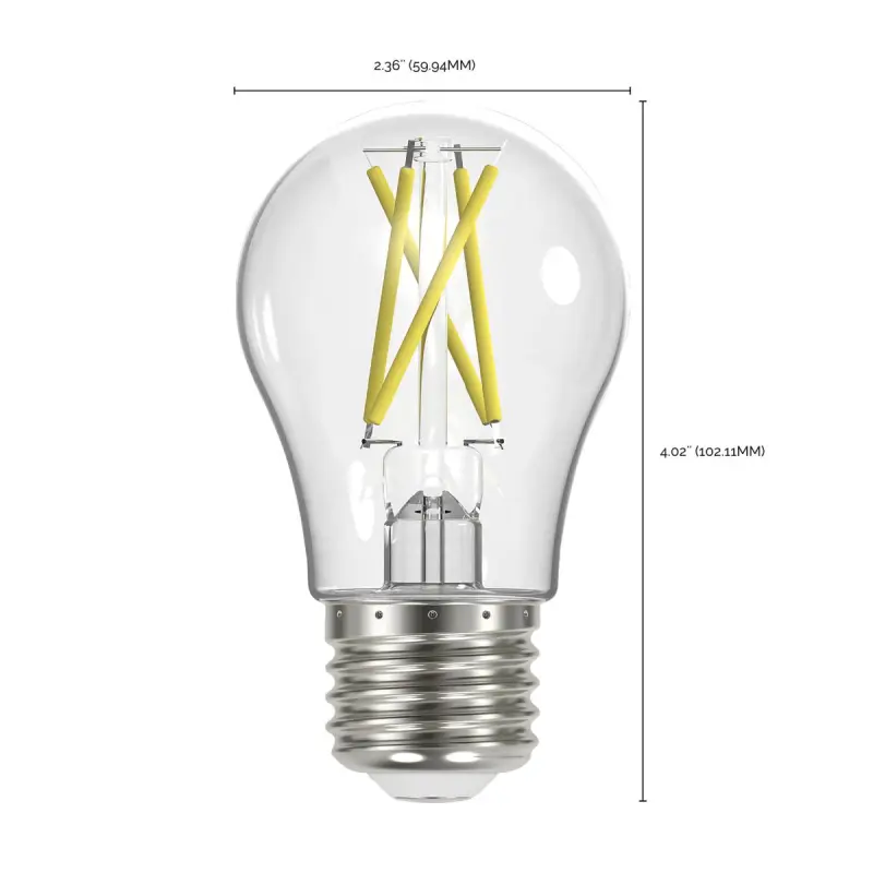 S12436.2 Satco S12436 - 10.5 Watt A19 LED; 75 Watt Replacement; Clear; Medium base; 2700K; 120 Volt; 4-Pack - Image 3