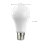 Satco S12440 13.5 Watt A19 LED; 100 Watt Replacement; Soft White; Medium base; 2700K; 120 Volt; 4-Pack - Image 4