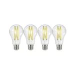 Satco S12443 12.5 Watt A19 LED; 100 Watt Replacement; Clear; Medium base; 3000K; 120 Volt; 4-Pack - Image 3