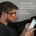 Honeywell Uvex S1933X Skyper Blue Light Blocking Computer Glasses with SCT-Orange Lens - Image 4