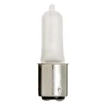 Satco S1982 50W Halogen T4 JD Lamp - Double Contact Bayonet Base (BA15d) - Frosted