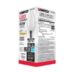 Satco S21278 - 5.5 Watt B11 LED; Frost; Candelabra base; 90 CRI; 2700K; 120 Volt