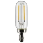 Satco S21340 - 2.8 Watt T6 LED; Clear; Candelabra base; 90 CRI; 2700K; 120 Volt - Image 2