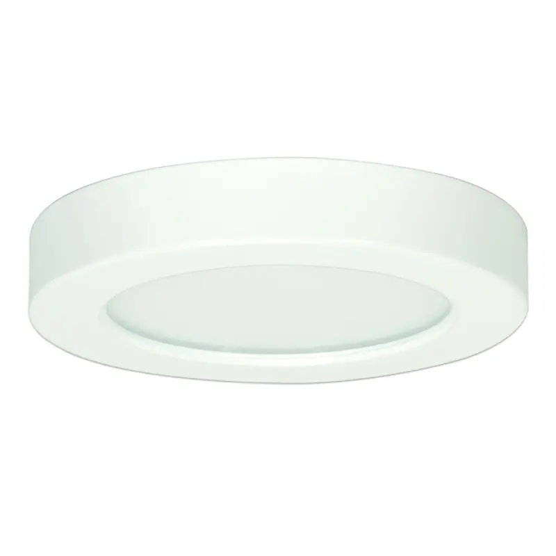 S21501.webp Satco S21501 10.5W LED 5.5" Round Flush Mount Fixture - White - Integrated Base - Image 1