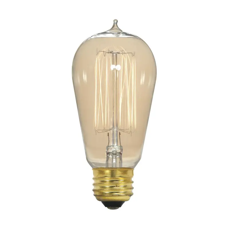 S2413.3 Satco S2413 40 Watt ST19 Incandescent; Clear; 3000 Average rated hours; 160 Lumens; Medium base; 120 Volt - Image 3