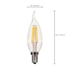 Satco S28614 4W LED CFC-Style Clear Lamp 2700K - Image 3