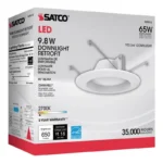 Satco S29312 - 9.8 watt LED Downlight Retrofit; 5 - 6"; 2700K; Dimmable; 120 volts