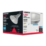 Satco S29454 15 Watt; PAR38 LED; 5000K; 60 deg. Beam Angle; Medium base; 120 Volt
