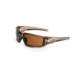 Honeywell Uvex S2961HS Hypershock Safety Glasses, Brown Frame with Espresso Lens & HydroShield Anti-Fog Coating