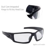 Honeywell Uvex S2970HS Hypershock Safety Glasses, Clear Frame with Clear Lens & HydroShield Anti-Fog Coating - Image 3