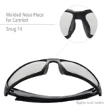 Honeywell Uvex S2970HS Hypershock Safety Glasses, Clear Frame with Clear Lens & HydroShield Anti-Fog Coating - Image 4