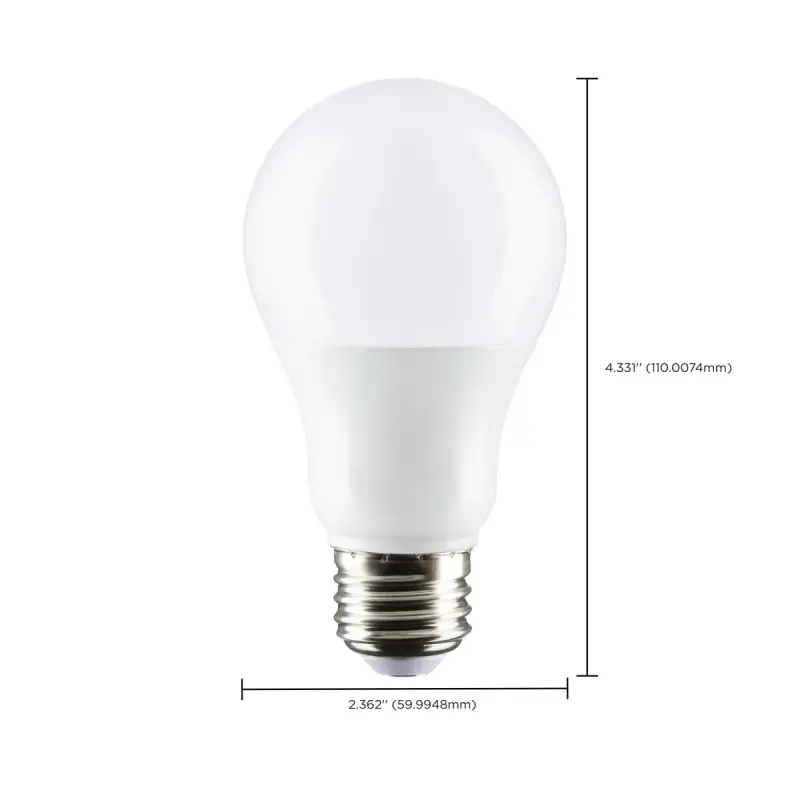 S29837.2 Satco S29837 - 9.8 Watt; A19 LED; 3500K; Medium base; 220 deg. Beam Angle; 120 Volt - Image 3