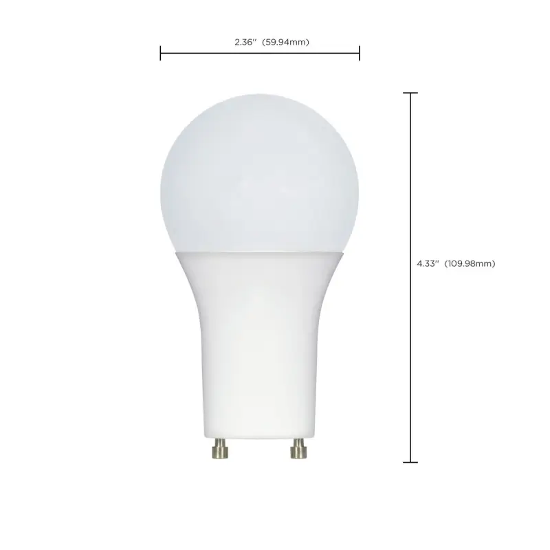 S29840.1 Satco S29840 9.8 Watt; A19 LED; 2700K; GU24 base; 220 deg. Beam Angle; 120 Volt - Image 3