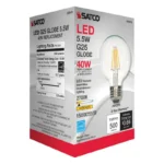 Satco S29878 - 5.5 Watt G25 LED; Clear; Medium base; 2700K; 500 Lumens; 120 Volt