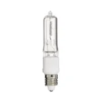 Satco S3109 250 Watt; Halogen; T4 1/2; Clear; 2000 Average rated hours; 4200 Lumens; Mini Candelabra base; 120 Volt