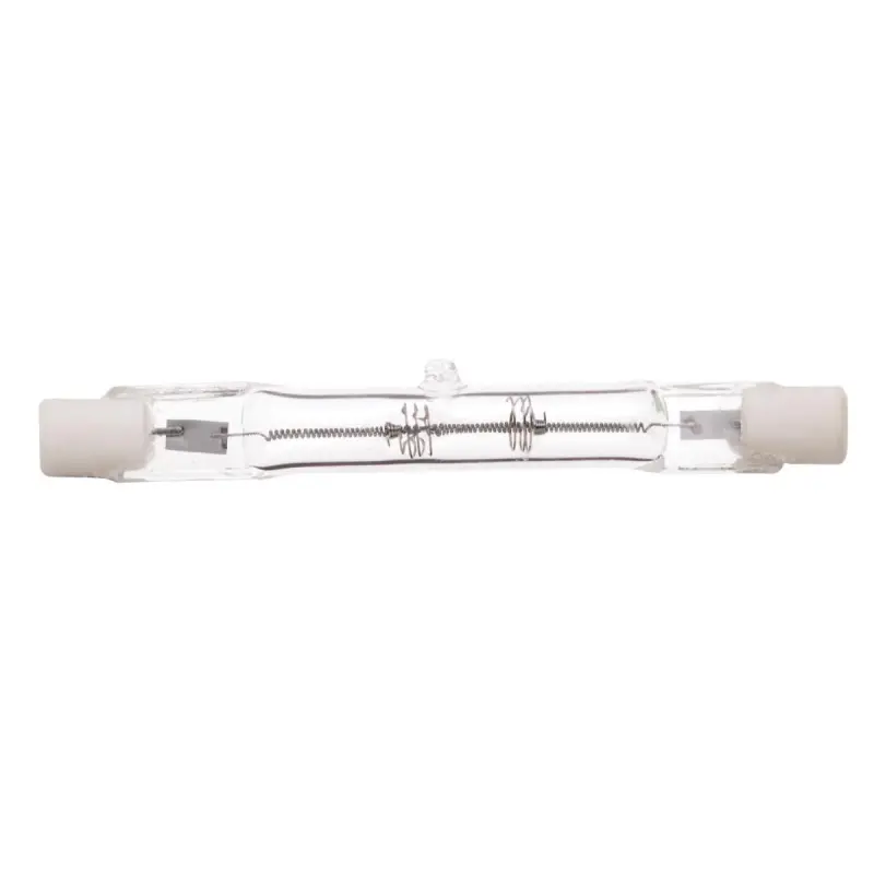 S3146 Satco S3146 - 100 Watt; Halogen; T3; Clear; 1500 Average rated hours; 1650 Lumens; Double Ended base; 78mm; 120 Volt - Image 1