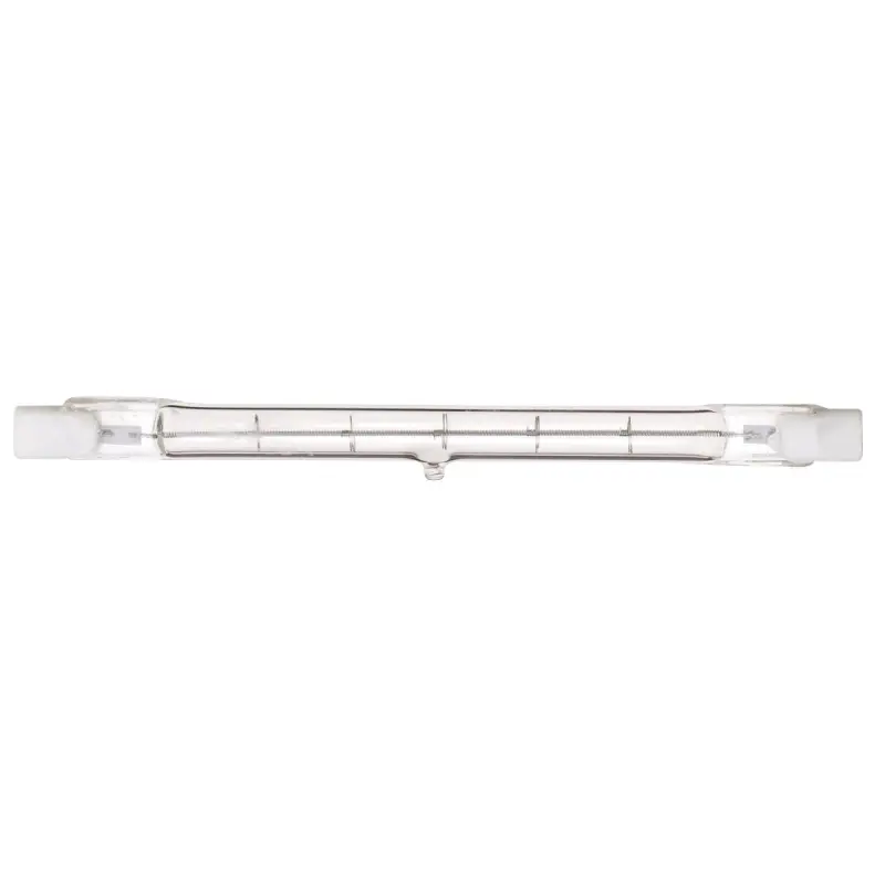 S3166 Satco S3166 - 100 Watt; Halogen; T3; Clear; 1500 Average rated hours; 1650 Lumens; Double Ended base; 118mm; 120 Volt - Image 1