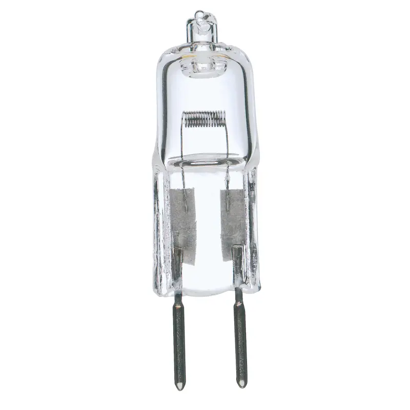 S3421.webp Satco S3421 50W Halogen T4 Lamp - Clear - GY6.35 Base - Image 1