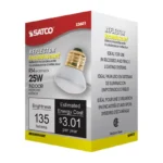 Satco S3601 - 25 Watt R14 Stubby Incandescent; Clear; 1500 Average rated hours; 135 Lumens; Medium base; 120 Volt