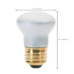 Satco S3605 40 Watt R14 Incandescent; Clear; 1500 Average rated hours; 280 Lumens; Medium base; 120 Volt - Image 3