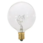 Satco S3822 25 Watt G16 1/2 Incandescent; Clear; 1500 Average rated hours; 232 Lumens; Candelabra base; 120 Volt - Image 2