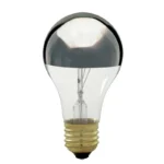 Satco S3956 - 100 Watt A19 Incandescent; Silver Crown; 1500 Average rated hours; 960 Lumens; Medium base; 130 Volt