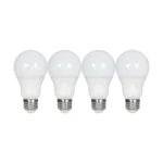 Satco S39596 9.5 Watt; A19 LED; Frosted; 2700K; Medium base; 220 deg. Beam Angle; 120 Volt; Non-Dimmable; 4-Pack - Image 2