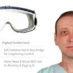 Honeywell Uvex S3960HS Stealth Safety Goggles with HydroShield Anti-Fog Lens - Image 3