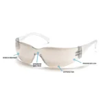 Pyramex S4180S Intruder Frameless Safety Glasses with Indoor/Outdoor Lens - Image 4