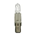 Satco S4361 100 Watt; Halogen; T4 Long; Clear; 2000 Average rated hours; 1600 Lumens; DC Bay base; 120 Volt - Image 2
